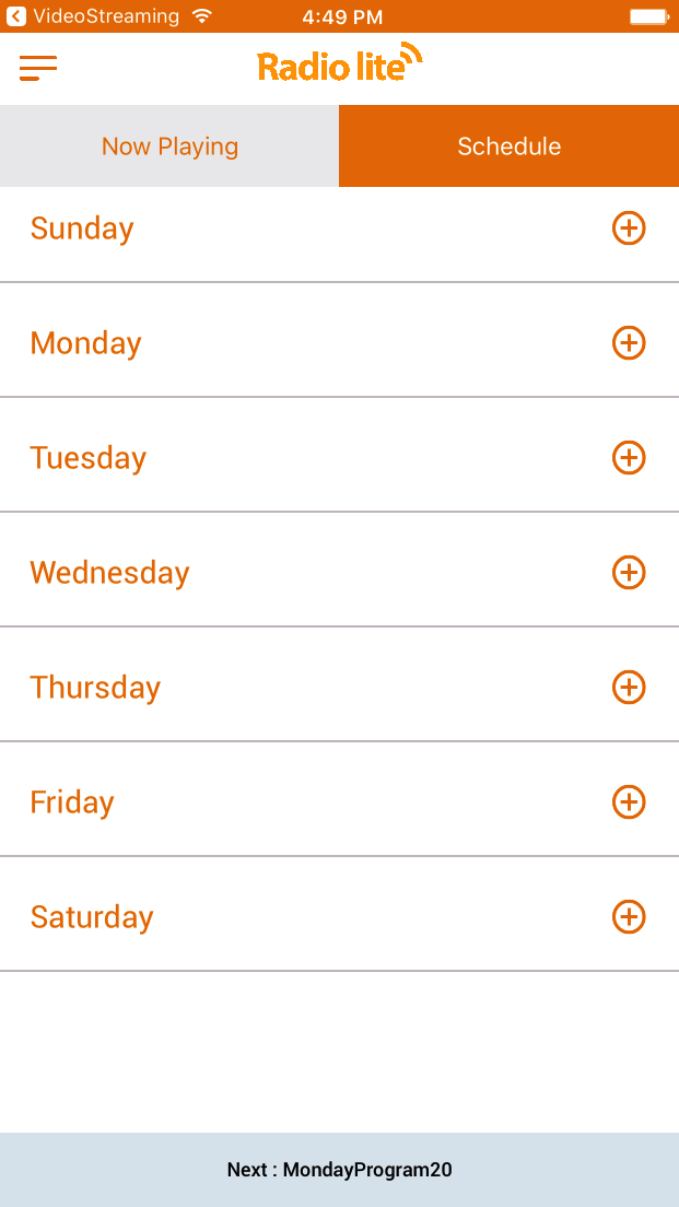 Radio Lite iOS Single Radio Streaming App by webandcrafts CodeCanyon
